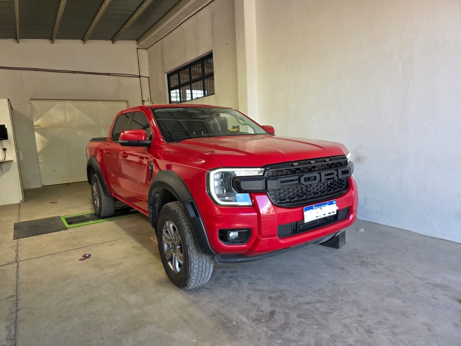 Ford Ranger de un cliente en el taller