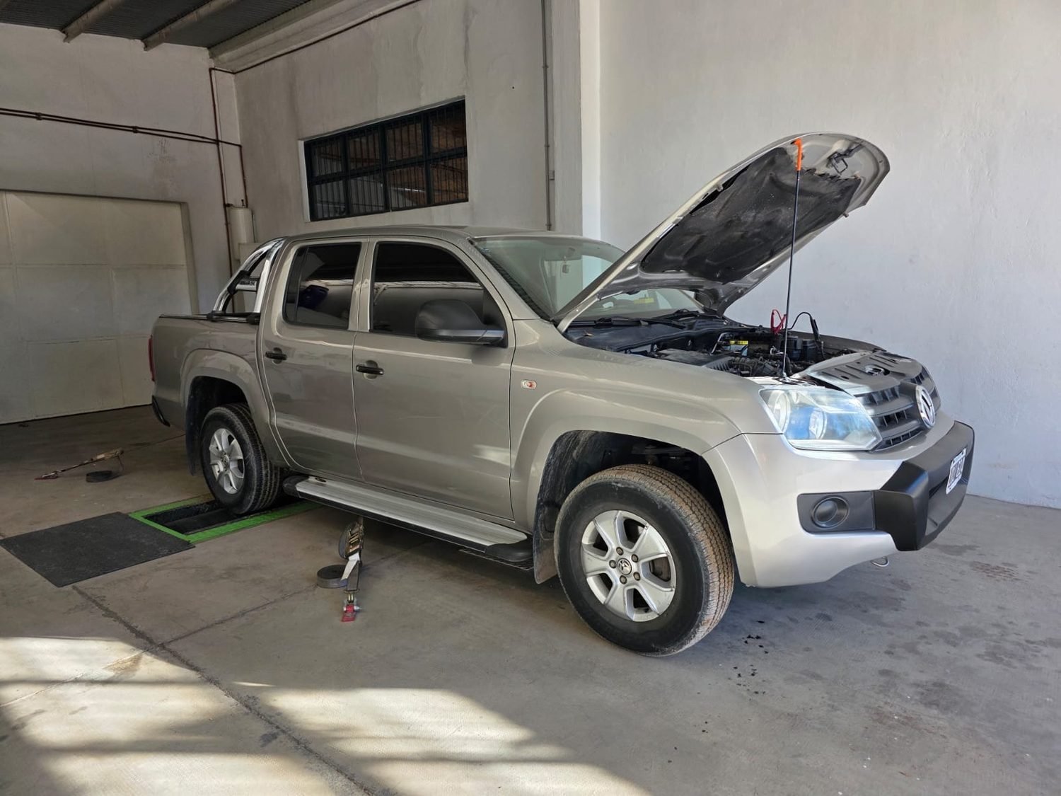 Volkswagen Amarok de un cliente en el taller